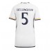 Tanie Strój piłkarski Real Madrid Jude Bellingham #5 Koszulka Podstawowej dla damskie 2023-24 Krótkie Rękawy